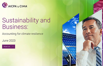 AICPA Offers Report on Accounting for Climate Resilience