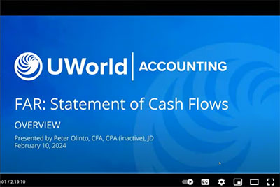 Free CPA Exam Prep Video: FAR Statement of Cash Flows